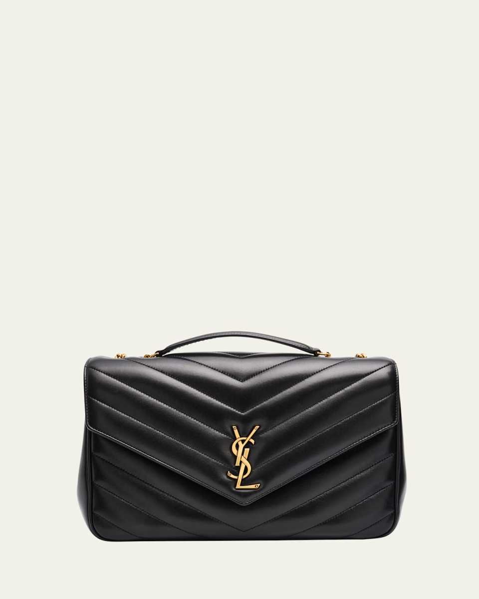 Loulou Large YSL Chain Shoulder Bag in Quilted Leather